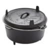 Dutch Oven 7l, Gusseiserner Topf 30 cm