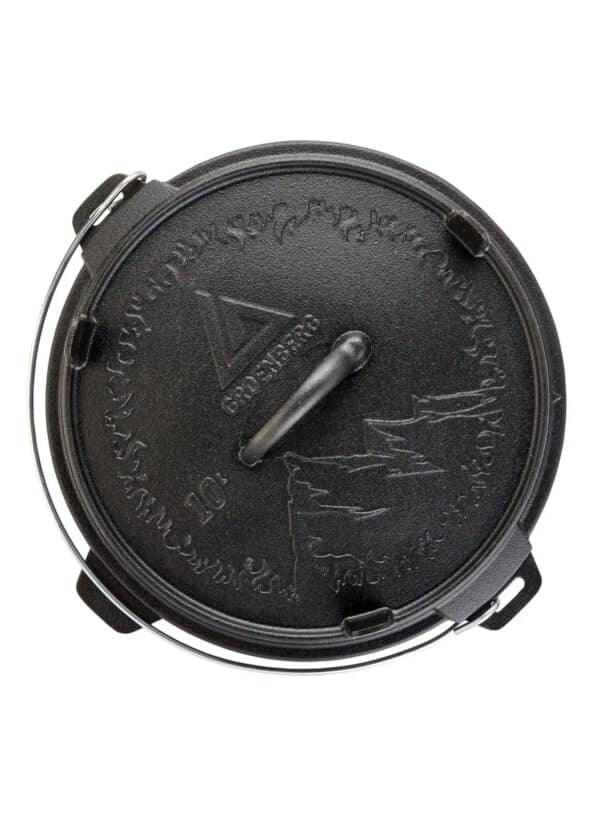 Dutch Oven 10l, Gusseiserner Topf 33 cm