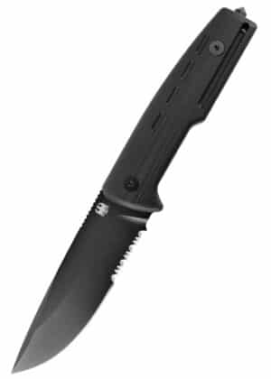 GSG-9 zásahový nôž EM2, vlnité ostrie, nôž s pevnou čepeľou