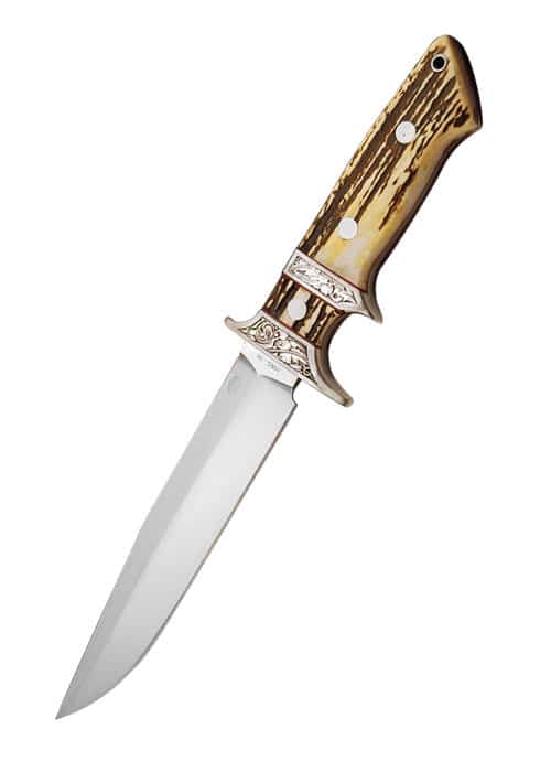 Ranger Bowie Messer mit Drop-Point-Klinge und Hirschhorngriff