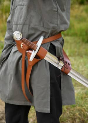 Hochmittelalter Schwertgürtel, Rechtshänder