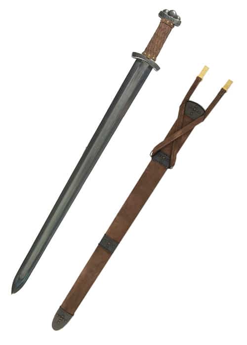 Wikinger-Schwert Godfred mit Damaststahlklinge