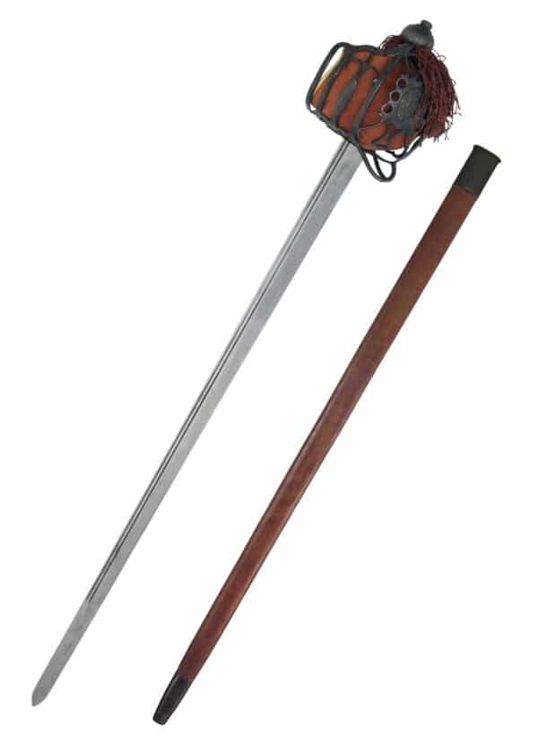 Schottisches Backsword mit Korbgefäß, Antikversion