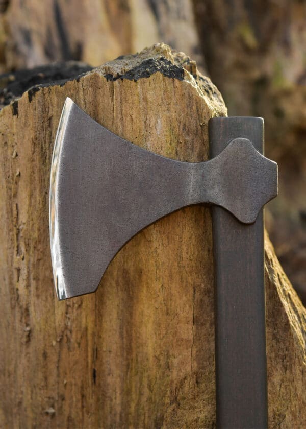 Kurze Wikingeraxt, geschmiedet, Antikfinish