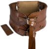 Miedergürtel aus Leder, braun