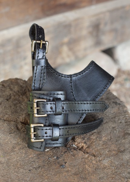 LARP držiak na meč Adventurer z kože v hnedej farbe