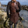 Woodsman LARP-Rüstung, Veloursleder, Braun