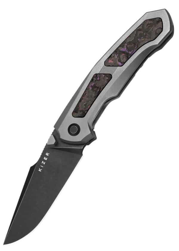 Kizer Knives Feweed, Titanium, Fat Carbon Purple Haze, Taschenmesser