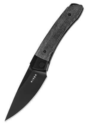 Kizer Knives Mini Momo, Aluminum, Micarta, black, Taschenmesser
