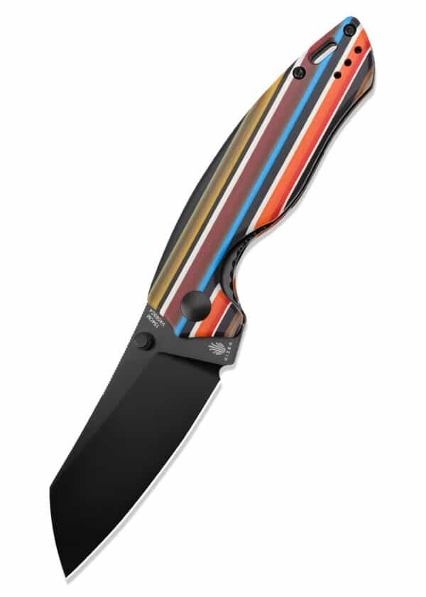 Kizer Knives Taschenmesser Towser K, Serape, G10-Griff, schwarze Klinge
