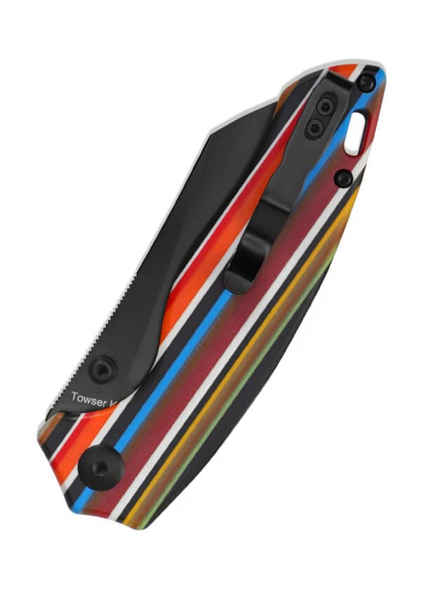 Kizer Knives Taschenmesser Towser K, Serape, G10-Griff, schwarze Klinge