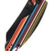 Kizer Knives Taschenmesser Towser K, Serape, G10-Griff, schwarze Klinge