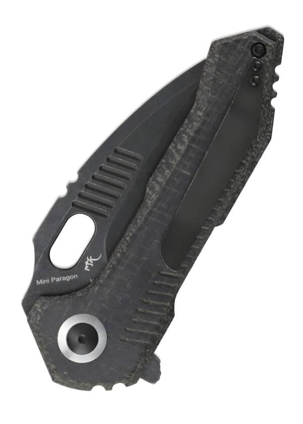 Kizer Knives Taschenmesser Mini Paragon, Micarta, schwarze Klinge