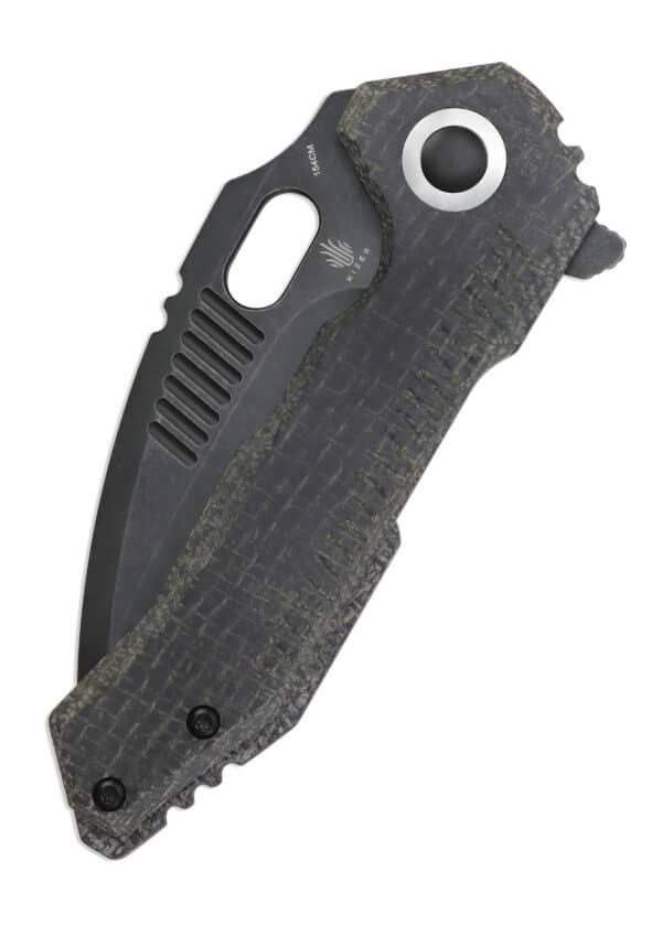 Kizer Knives Taschenmesser Mini Paragon, Micarta, schwarze Klinge