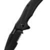 Taschenmesser Kershaw Lateral, Schwarz, Wellenschliff