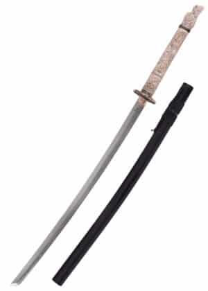 Katana Inmortal mit Griff in Elfenbeinoptik