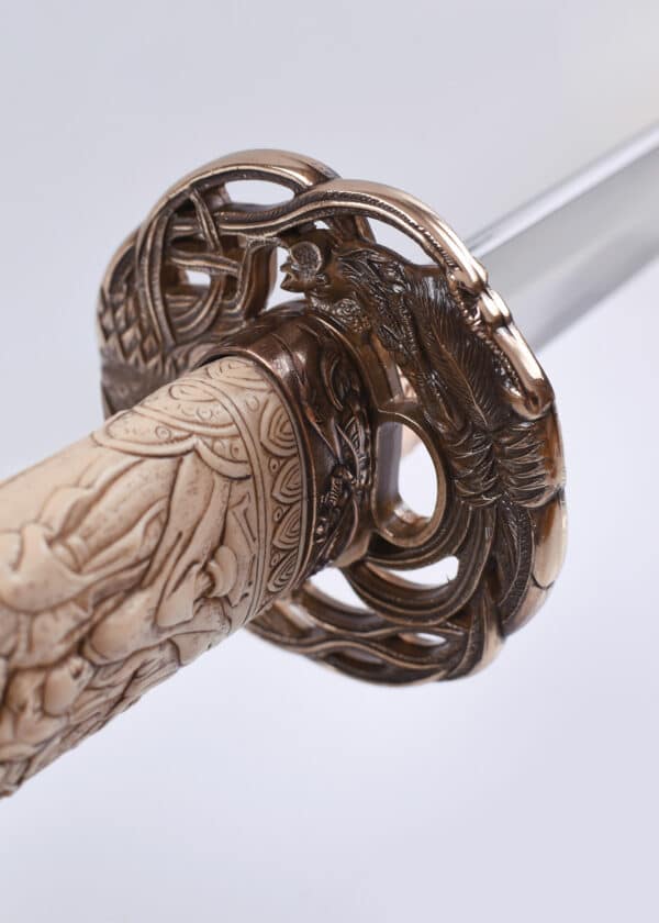 Wakizashi Inmortal mit Griff in Elfenbeinoptik