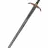 Schwert Robin Hood, goldfarben, mit Zierätzung