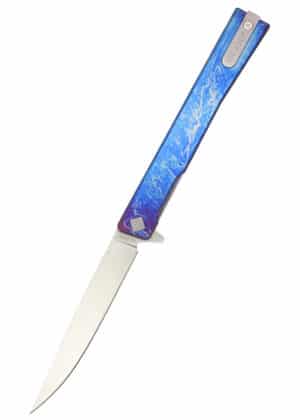 Ocaso Knives, SOLSTICE TITAN ELOXIERT, SATINIERT, Taschenmesser