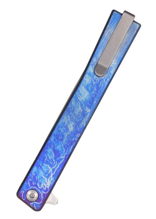 Ocaso Knives, SOLSTICE TITAN ELOXIERT, SATINIERT, Taschenmesser