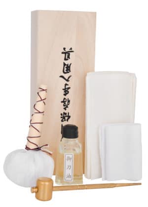 Súprava na údržbu japonského meča