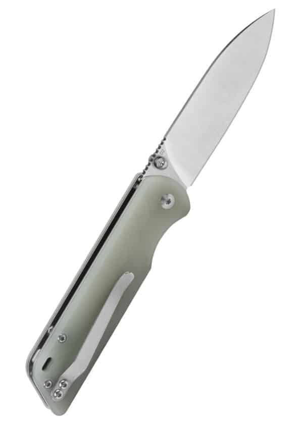 Vreckový nôž Parrot, satinovaná čepeľ, rukoväť Jade G10
