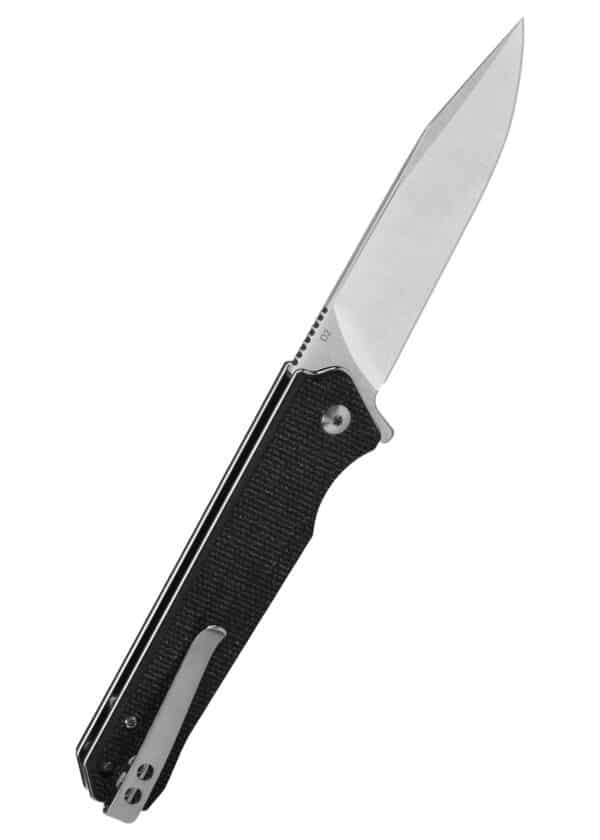 Taschenmesser Mamba V2, satinierte Klinge, schwarzer Micarta-Griff