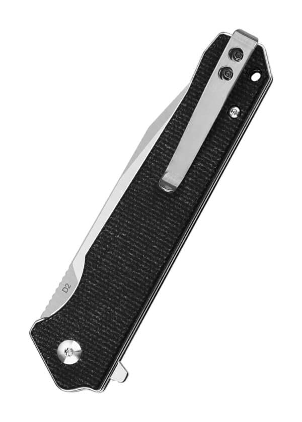 Taschenmesser Mamba V2, satinierte Klinge, schwarzer Micarta-Griff
