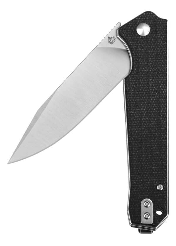 Taschenmesser Mamba V2, satinierte Klinge, schwarzer Micarta-Griff