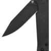 Taschenmesser Mamba V2, schwarze stonewashed Klinge, schwarzer Micarta-Griff