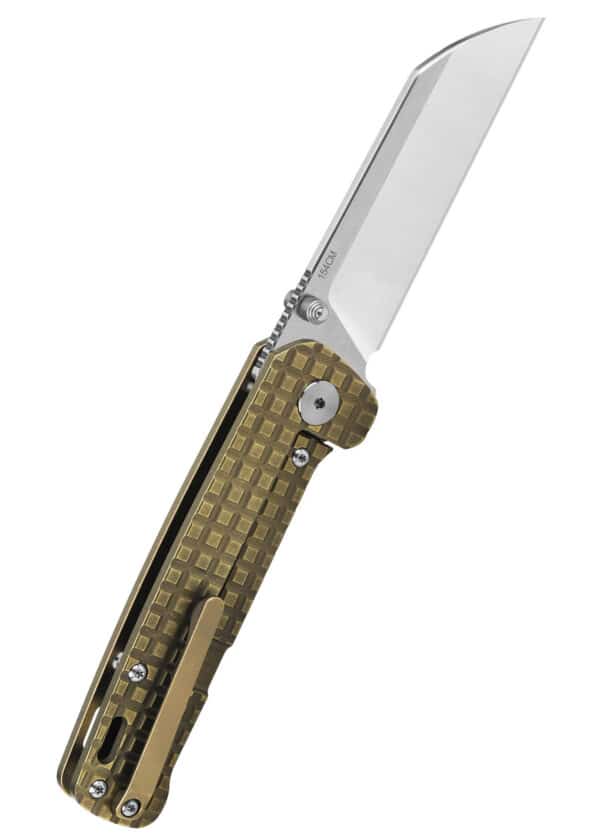 Taschenmesser Penguin, 2tone satinierte Klinge, bronze Titan Griff