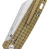 Taschenmesser Penguin, 2tone satinierte Klinge, bronze Titan Griff