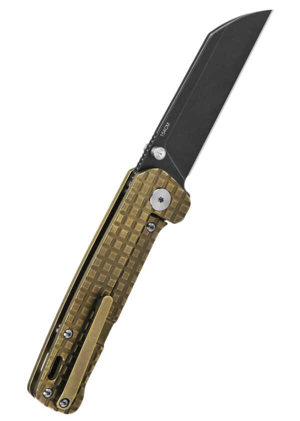 Taschenmesser Penguin, schwarze stonewashed Klinge, bronze Titan-Griff