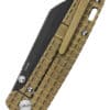 Taschenmesser Penguin, schwarze stonewashed Klinge, bronze Titan-Griff