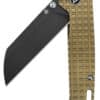 Taschenmesser Penguin, schwarze stonewashed Klinge, bronze Titan-Griff