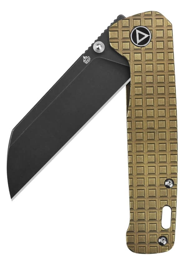 Taschenmesser Penguin, schwarze stonewashed Klinge, bronze Titan-Griff