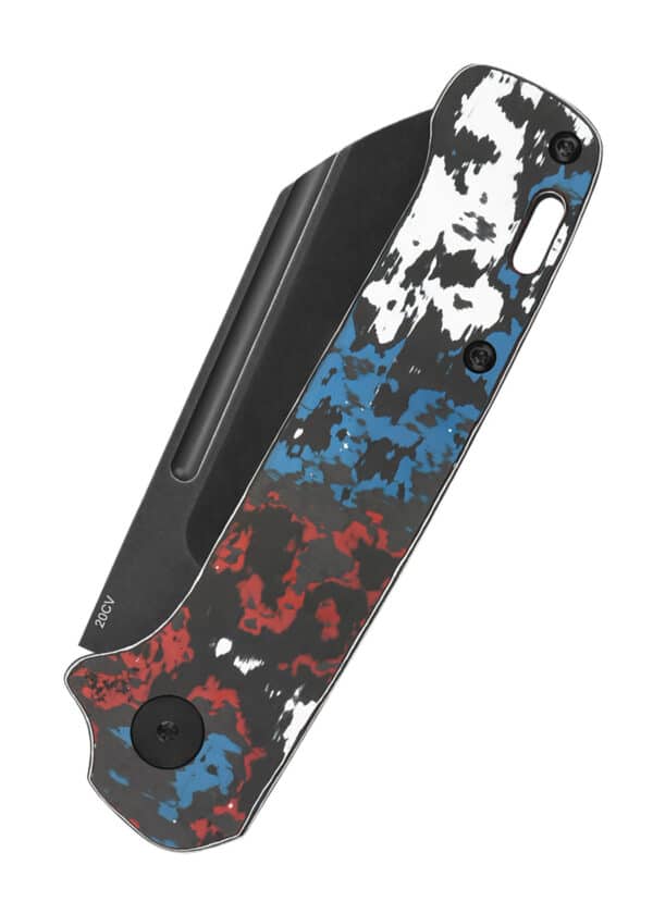 Taschenmesser QSP Penguin Slip Joint, Fat Carbon, blau, rot