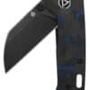 Taschenmesser Penguin Mini, schwarze stonewashed Klinge, Kohlefaser-Griff