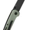 Taschenmesser Penguin Mini, schwarze stonewashed Klinge, Jade G10-Griff