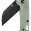 Taschenmesser Penguin Mini, schwarze stonewashed Klinge, Jade G10-Griff