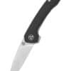 Taschenmesser Leopard, 14C28N satinierte Klinge, Schwarzer Micarta Griff