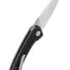 Taschenmesser Leopard, 14C28N satinierte Klinge, Schwarzer Micarta Griff