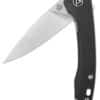 Taschenmesser Leopard, 14C28N satinierte Klinge, Schwarzer Micarta Griff