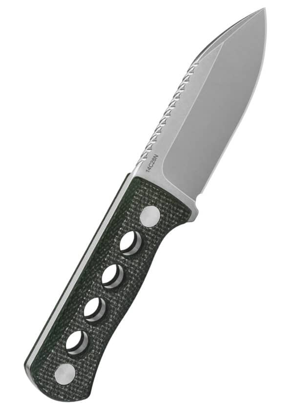 Taschenmesser Canary, stonewashed Klinge, grüner Micarta Griff