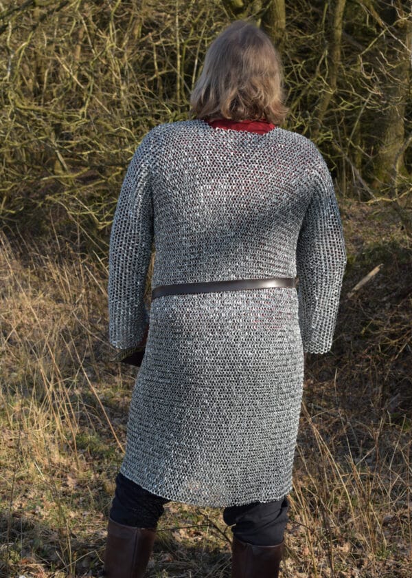 Kettenhemd Hauberk, vernietet, ID 9 mm, verzinkt