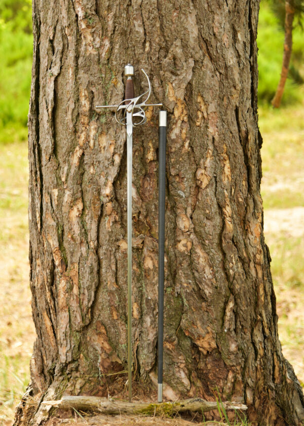 sm36150c_kingstons_arms_rapier_geschwungener_parier_mittelalter Kingston Arms Rapier so zakrivenou záštitou, leštený