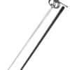 Kingston Arms rapier so zakrivenou záštitou, čierny