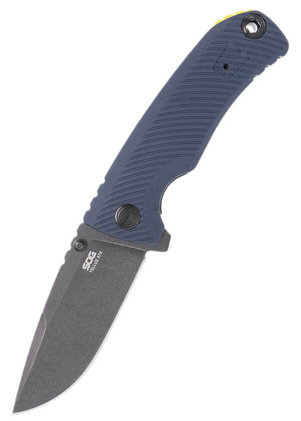 SOG TELLUS ATK - SQUID INK + YELLOW, Taschenmesser