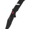 Taschenmesser Trident AT, schwarz, rot, Teilwellenschliff, SOG