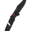Taschenmesser Trident AT, schwarz, rot, Teilwellenschliff, SOG